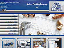 Tablet Screenshot of modernplumbing.com